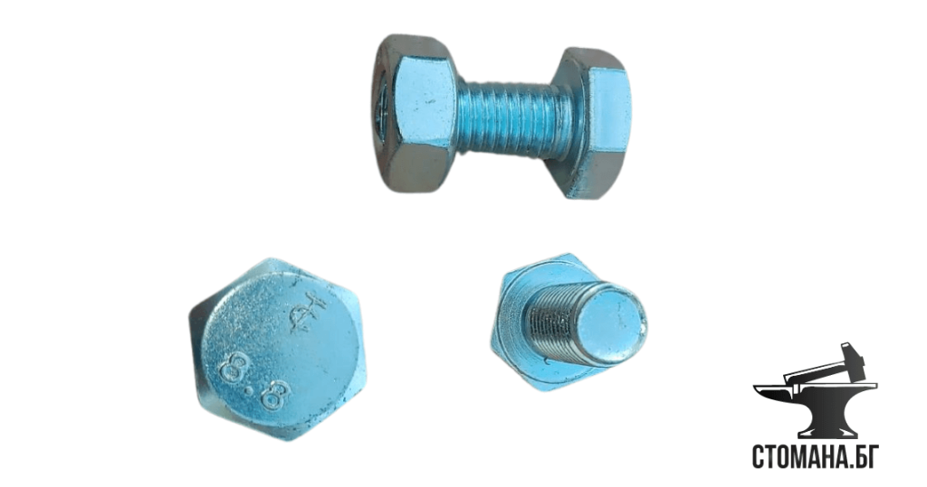 Болт и гайка М10 поцинковани - СТОМАНА БГ