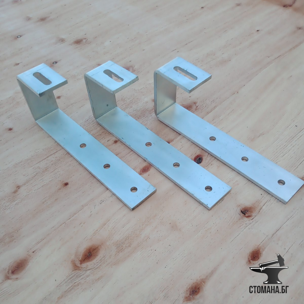 Планки от алуминий за битумни_дървени покриви 40_5мм