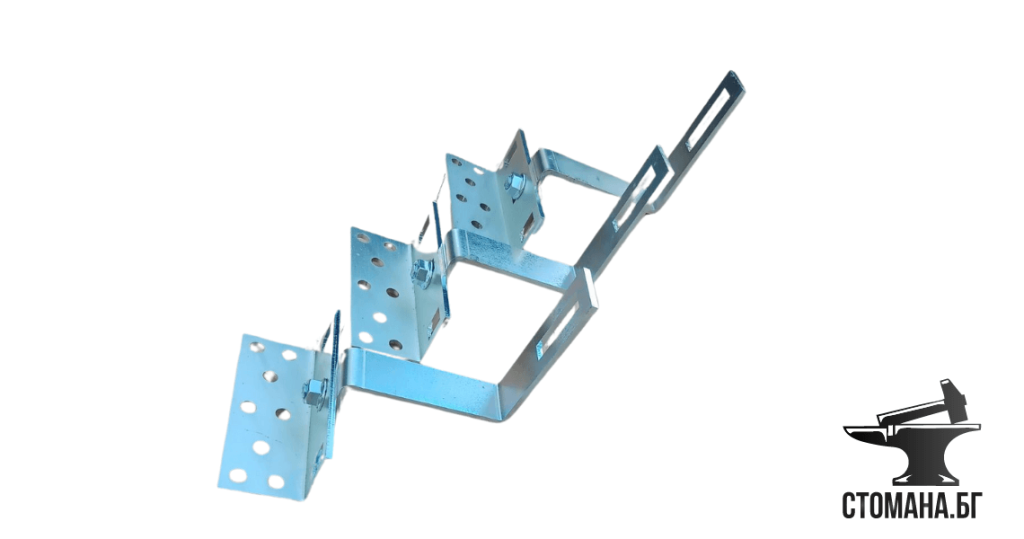 Регулируема планка за керемиден покрив за профил с страничен монтаж