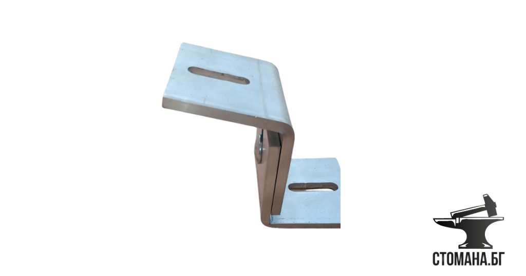 Регулируема планка крайна алуминий 70_6мм плосък покрив